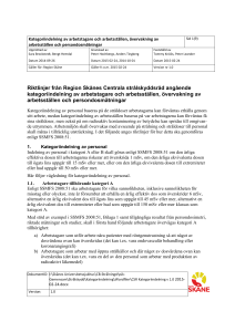 Riktlinjer från Region Skånes Centrala strålskyddsråd angående