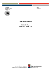 Verksamhetsrapport 2008 - Samordningsförbundet i Kalmar län
