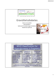 Graviditetsdiabetes och prediabetes