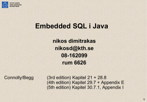 Föreläsning SQL - Course material created by nikos dimitrakas