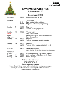 Nyhems Service Hus Nyhemsgatan 27 December 2016