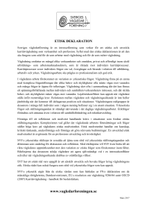 SVF Etisk deklaration och etiska riktlinjer 2017 PDF Svensk version