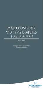 Målblodsocker vid typ 2 diabetes - MS