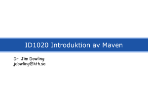ID1020 Introduktion av Maven