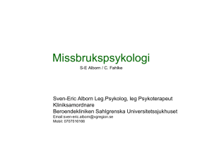 S-E Alborn, C. Fahlke- SKL Missbrukspsykologi
