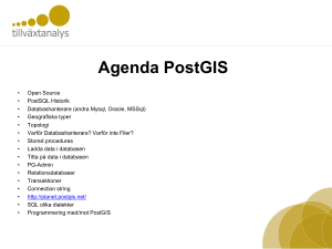 Agenda PostGIS