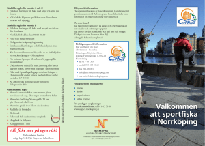 Välkommen att sportfiska i Norrköping
