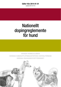 Nationellt dopingreglemente för hund
