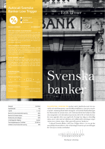 Autocall Svenska Banker Low Trigger