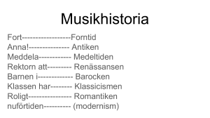 Musikhistoria