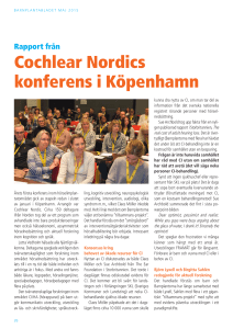 Cochlear Nordics konferens i Köpenhamn