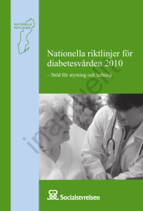 Nationella riktlinjer för diabetesvården 2010