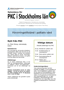 Förvirringstillstånd i palliativ vård – PKC:s nyhetsbrev #7