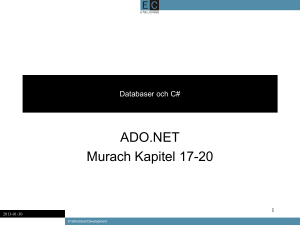 C# med ASP.NET - Winstrand Development