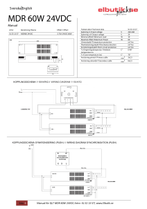Sida 1 Manual för QLT MDR 60W 24VDC Artnr