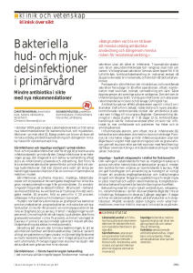 Bakteriella hud- och mjuk- delsinfektioner i primärvård