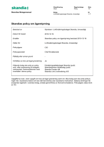 Skandias policy om ägarstyrning