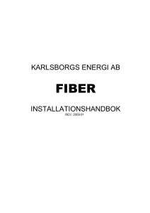 Installation fiber - Karlsborgs Energi AB