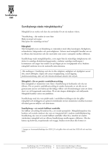 Sundbybergs stads mångfaldspolicy