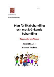 Likabehandlingsplan - Hånåkni, 146 kB