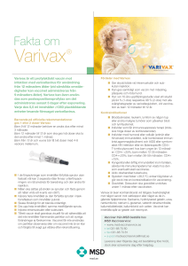 Varivax - Välkommen till MSD Vaccinservice