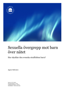 Sexuella övergrepp mot barn över nätet