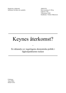 Keynes återkomst?