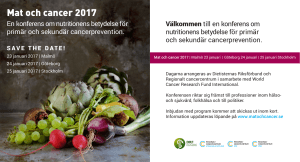 Mat och cancer 2017