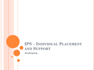 IPS – Individual Placement and Support Jönköping
