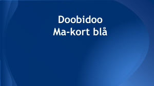 Doobidoo Ma-kort blå