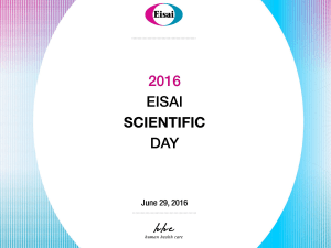 2016 Eisai Scientific Day