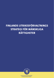 finlands utrikesförvaltnings strategi för mänskliga rättigheter