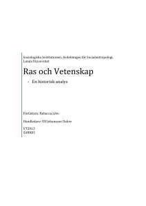 Ras och Vetenskap - Lund University Publications