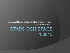 Stars och Space 1/2013