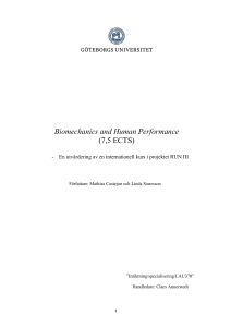 Biomechanics and Human Performance - Mednet