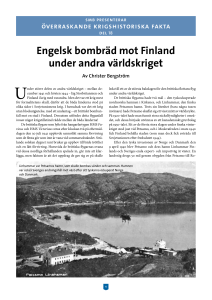 Engelsk bombräd mot Finland under andra världskriget