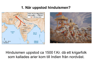 1. När uppstod hinduismen?
