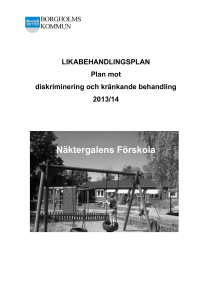 Likabehandlingsplan