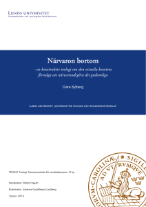 Närvaron bortom - Lund University Publications