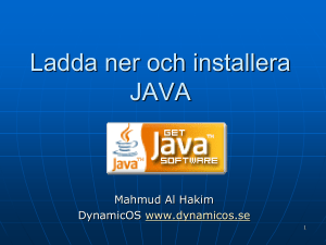 Ladda ner och installera Java JDK
