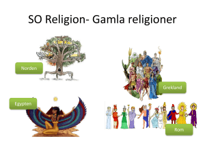 SO Religion- Gamla religioner