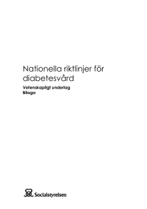Nationella riktlinjer för diabetesvård Vetenskapligt