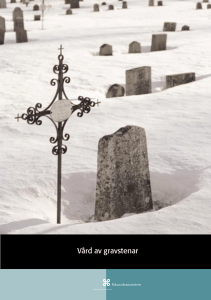 Vård av gravstenar - Samla