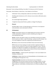 Falkenbergs Bordtennisklubb Styrelseprotokoll nr 8 2016-05