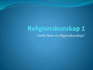 Religionskunskap 1