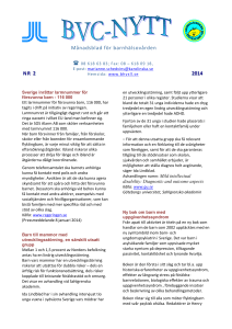 Månadsblad för barnhälsovården NR 2 2014