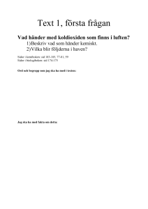 Text 1, första frågan - Bloggar för Pedagog Stockholm