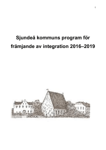 Sjundeå kommuns program för främjande av integration 2016–2019