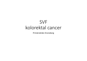 SVF kolorektal cancer