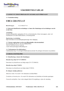 urea granulat - Swed Handling